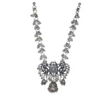 Load image into Gallery viewer, Abhinn Silver Oxidised Peacock And Floral Design Necklace For Women