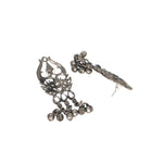 Load image into Gallery viewer, Abhinn Silver Oxidised Trishul Design With White CZ Stones Pendant Set For Women