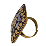 Load image into Gallery viewer, Abhinn Handmade Designer Tibetan Gold Plated Floral Adjustable Rings For Women