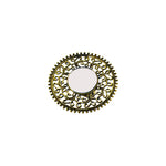 Load image into Gallery viewer, Abhinn Golden Oxidised Floral Design Mirror Ring For Women