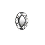Load image into Gallery viewer, Abhinn Silver Oxidised Oval Shaped Mirror Ring For Women
