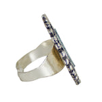 Load image into Gallery viewer, Abhinn Designer Silver Oxidised Temple Design Mirror Ring For Women