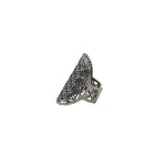Load image into Gallery viewer, Antique Silver Oxidised Net Design Ring For Women