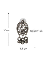 Load image into Gallery viewer, Black Oxidised Silver Goddess Lakshmi Hasli Necklace Sets for Women