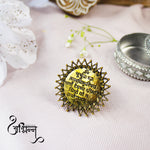 Load image into Gallery viewer, Abhinn Oxidised Gayatri Mantra Design Sun Shaped Ring For Women
