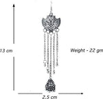 Load image into Gallery viewer, Abhinn Silver Oxidised Kashmiri Jhumki Earring For Women
