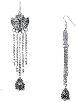 Load image into Gallery viewer, Abhinn Silver Oxidised Kashmiri Jhumki Earring For Women
