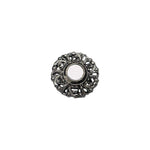 Load image into Gallery viewer, Abhinn Silver Oxidised Floral Design Mirror Ring For Women
