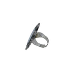 Load image into Gallery viewer, Abhinn Silver Oxidised Sun Shaped Mirror Ring For Women
