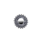 Load image into Gallery viewer, Abhinn Silver Oxidised Temple Design Mirror Ring For Women
