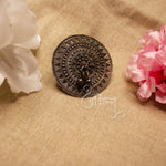 Load image into Gallery viewer, Abhinn Silver Oxidised Temple Design With Ghungroo Ring For Women
