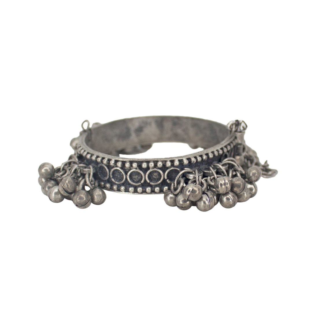 Abhinn Antique Finish Designer Ghungroo Free Size Bangle For Women