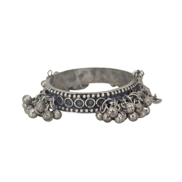 Abhinn Antique Finish Designer Ghungroo Free Size Bangle For Women