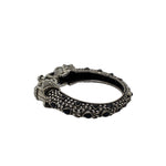 Load image into Gallery viewer, Abhinn Silver Replica Bracelet Elephant Design Black CZ Stones For Girls
