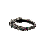 Load image into Gallery viewer, Abhinn Silver Replica Bracelet Elephant Design Multi Colour CZ Stones For Women
