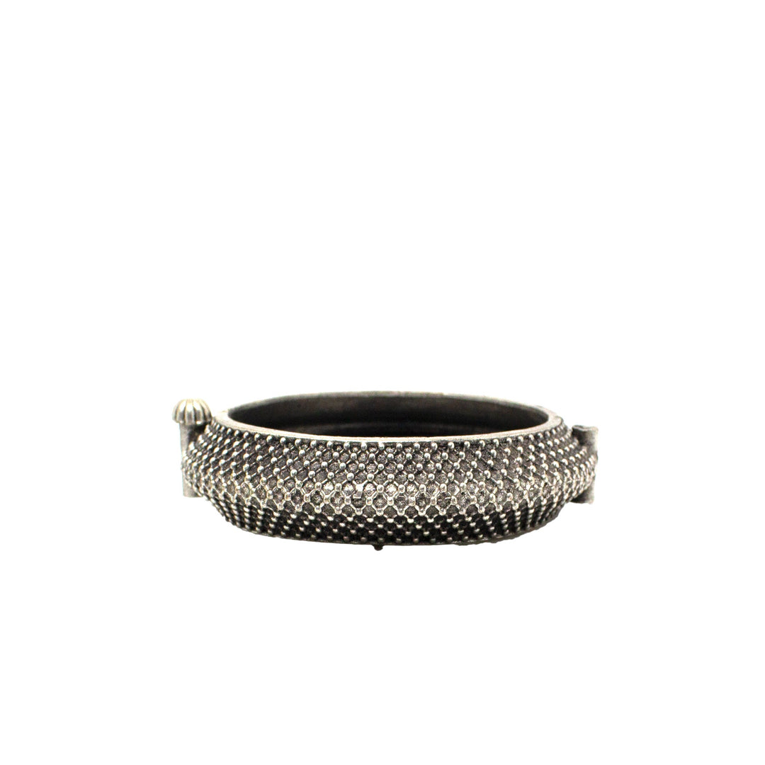 Abhinn Silver Lookalike Temple Design Rajasthani Kada For Girls