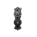 Load image into Gallery viewer, Abhinn Silver Replica Broad Bracelet Studded With Floral Design For Women
