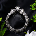 Load image into Gallery viewer, Abhinn Silver Replica Elephant And Floral Design Premium Bangle For Women
