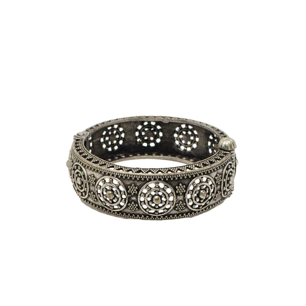 Silver Replica Traditional Broad Design Bangles  for Women