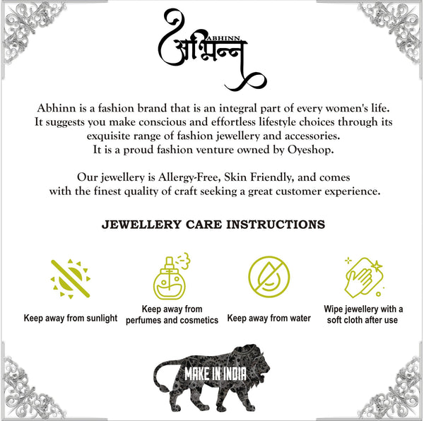 Abhinn Jewellery Care Guide