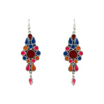 Load image into Gallery viewer, Abhinn Meenakari Afghani Silver Non-Precious Metal Earring for Women
