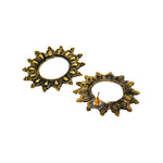 Load image into Gallery viewer, Abhinn Unique Golden Oxidised Sun Shaped Stud Earrings For Women

