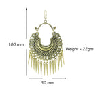 Load image into Gallery viewer, Abhinn Stylish German Golden Oxidized Crescent Chandbali Earrings for Women
