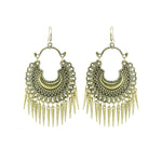 Load image into Gallery viewer, Abhinn Stylish German Golden Oxidized Crescent Chandbali Earrings for Women
