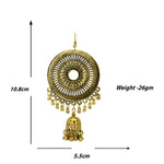 Load image into Gallery viewer, Abhinn Golden Oxidised Trendy Design Dangler With Jhumki  Earrings For Women
