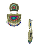Load image into Gallery viewer, Abhinn Golden Oxidised Multi Colour Beaded Dangler Earring For Women

