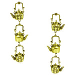 Load image into Gallery viewer, Designer Kettle Shape Golden Oxidised Dangler Earrings for Women
