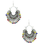 Load image into Gallery viewer, Abhinn Trendy German Silver Multi Colour Meena Chandbali Earring For Women
