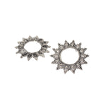 Load image into Gallery viewer, Abhinn Unique Silver Oxidised Sun Shaped Stud Earrings For Women
