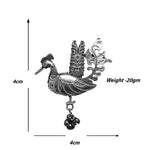 Load image into Gallery viewer, Abhinn Silver Replica Ethnic Ear Cuffs With Bird Design Earrings For Girls
