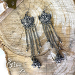Load image into Gallery viewer, Abhinn Silver Oxidised Kashmiri Jhumki Earring For Women
