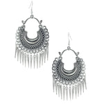 Load image into Gallery viewer, Abhinn Stylish German Silver Oxidized Crescent Chandbali Earrings for Women
