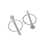 Load image into Gallery viewer, Abhinn Western Geometrical Hammered Design Dangler Earrings For Women
