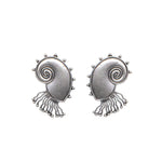 Load image into Gallery viewer, Abhinn Silver Replica Antique Sea Shell Design Earrings For Women
