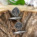 Load image into Gallery viewer, Abhinn Silver Replica Antique Coin Design Earrings For Women
