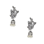 Load image into Gallery viewer, Abhinn Silver Replica Tree Branch Stud Jhumka Earring For Women
