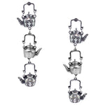 Load image into Gallery viewer, Designer Kettle Shape Oxidised Dangler Earrings
