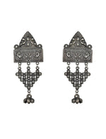 Load image into Gallery viewer, Abhinn German Silver Temple Design Dangler Earrings For Women
