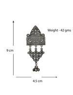 Load image into Gallery viewer, Abhinn German Silver Temple Design Dangler Earrings For Women
