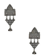 Load image into Gallery viewer, Abhinn  German Silver Temple Design Dangler Earrings For Women
