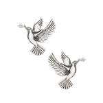Load image into Gallery viewer, Abhinn Silver Replica Bird Design Studs Earrings
