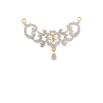 Load image into Gallery viewer, Abhinn Latest AD Stones Studded Floral Design Mangalsutra with Earrings For Women
