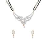 Load image into Gallery viewer, Abhinn Latest Floral Design AD Mangalsutra With Earrings For Women

