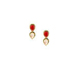 Load image into Gallery viewer, Abhinn Designer White-Red Kundan Mangalsutra With Earrings For Women
