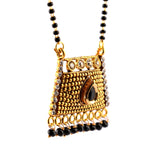 Load image into Gallery viewer, Abhinn Latest Gold Plated Black Beaded Chain with Pendant Studded Mangalsutra
