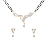 Load image into Gallery viewer, Abhinn Beautiful Latest Peacock Design AD Mangalsutra With Earrings For Women
